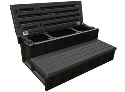 Confer Spa Step w/ Storage Dark Gray