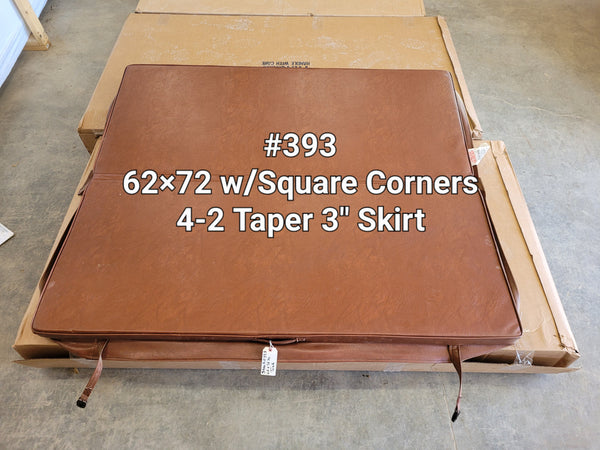 Hot Tub Cover 62"x72"  with Square Corners Brown (local pickup ONLY) #393